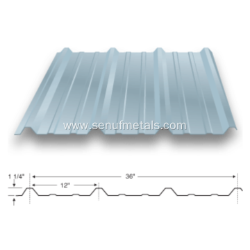 Exposed Fastener Metal Panel with rib forming machine